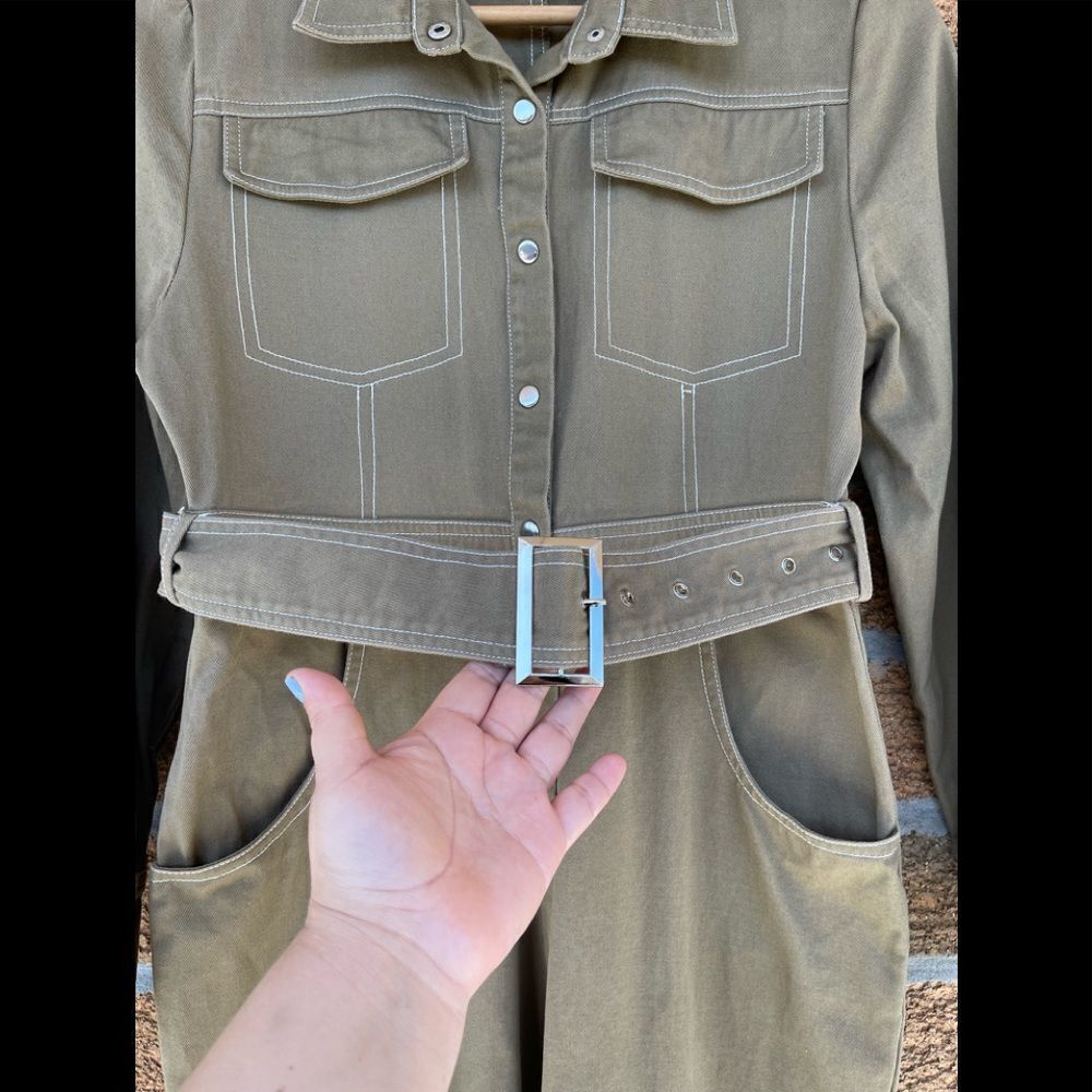 Lioness Jumpsuit “Williamsburg” Coveralls Belted Medium - Picture 4 of 13